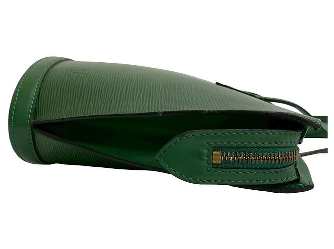 Bolsa de mão Louis Vuitton Saint Jacques em couro Epi Verde - vista 7