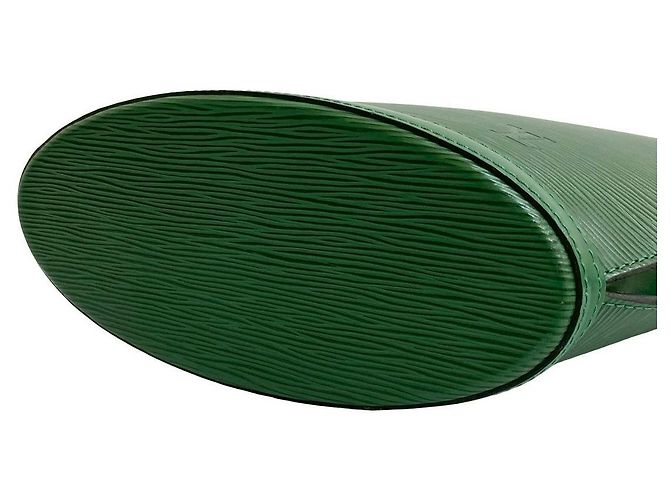 Bolsa de mão Louis Vuitton Saint Jacques em couro Epi Verde - vista 9