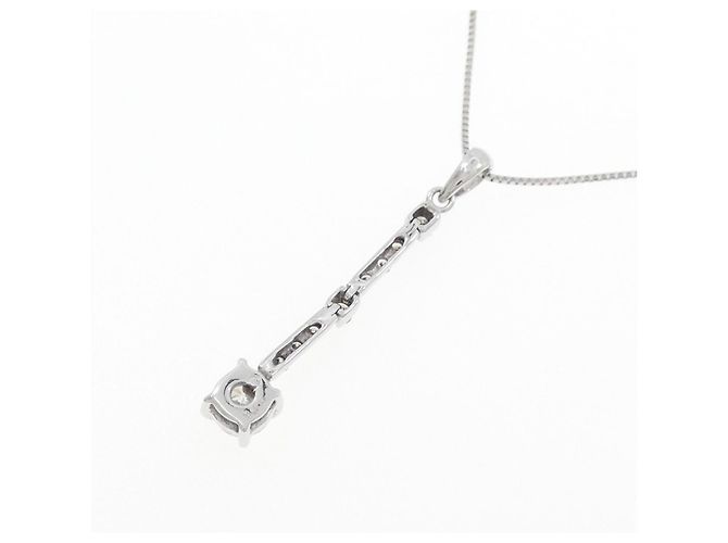 Autre Marque Collana di diamanti K14WG K18WG Argento - vista 4