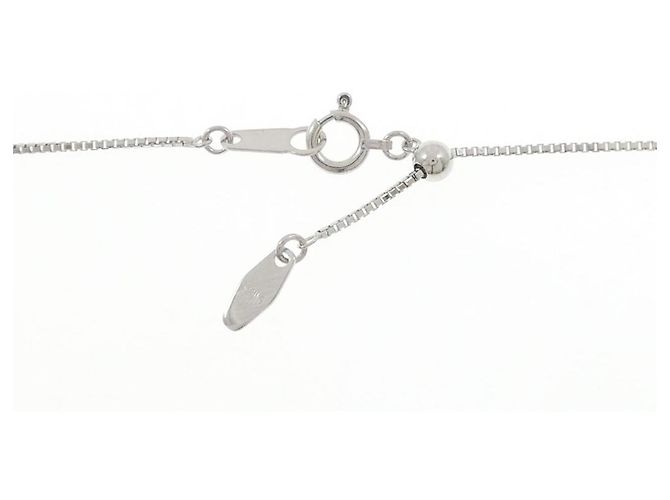 Autre Marque Collana a Fiore in Oro Bianco Au750 e Diamanti Argento - vista 5