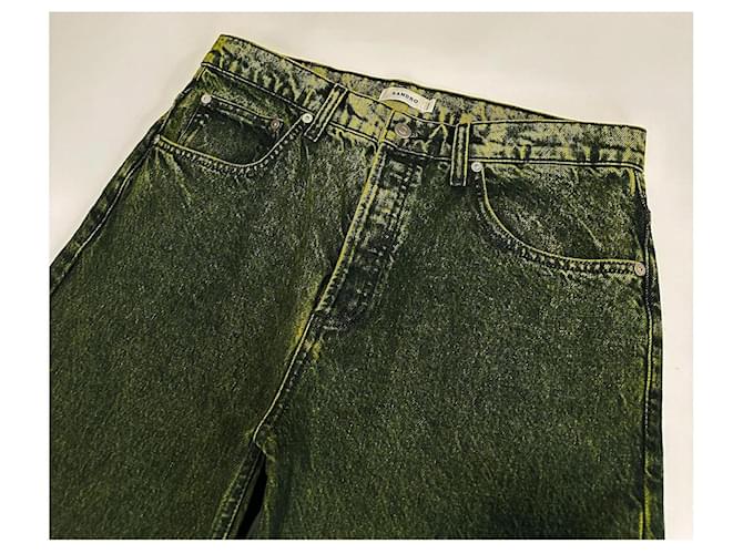 Jeans Sandro in cotone verde - vista 4