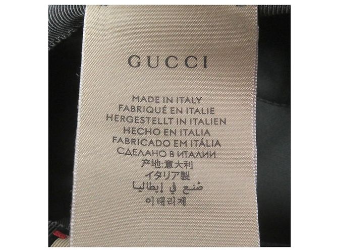 Gucci Off The Grid Nylon Baumwoll Bucket Hat Braun Grau - Ansicht 8