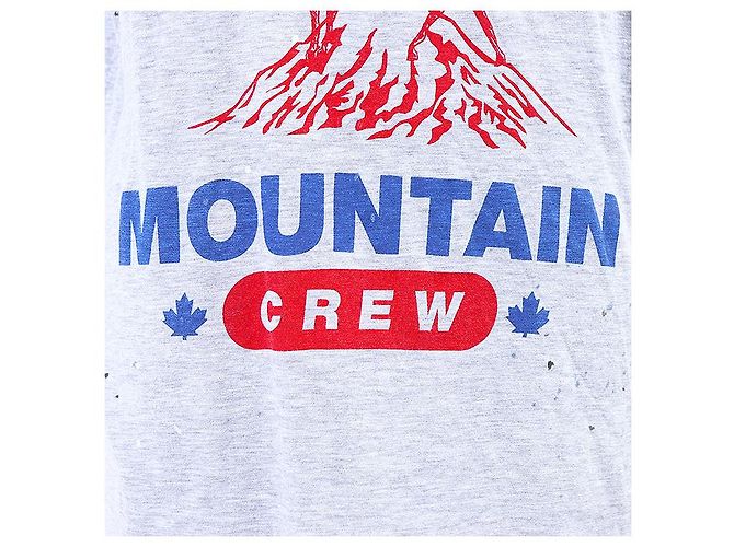 Autre Marque Camiseta de algodón MOUNTAIN CREW Dsquared2 Castaño Roja Azul Gris - vista 11