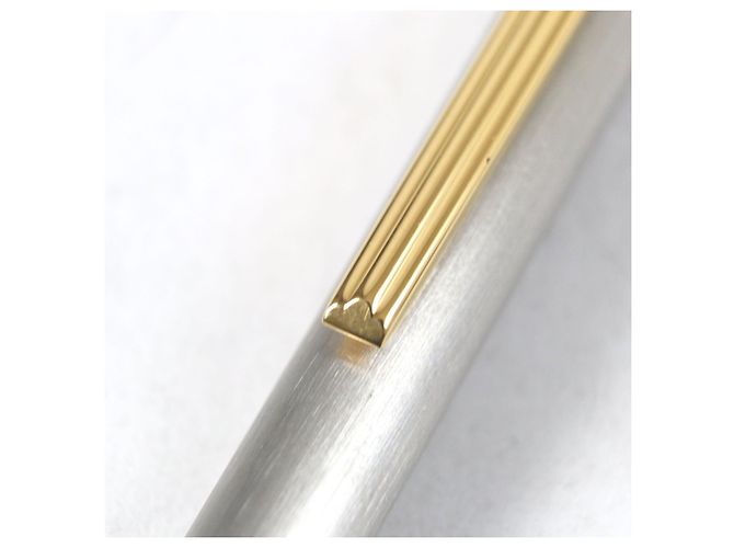 Bolígrafo Must de Cartier con logo grabado Plata Dorado - vista 6