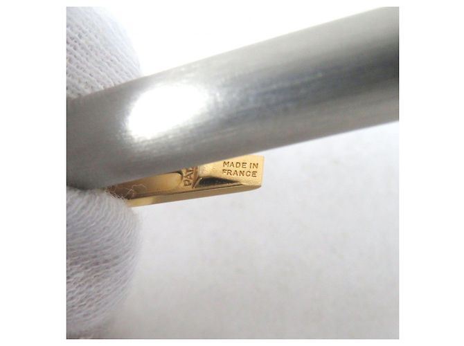 Bolígrafo Must de Cartier con logo grabado Plata Dorado - vista 9