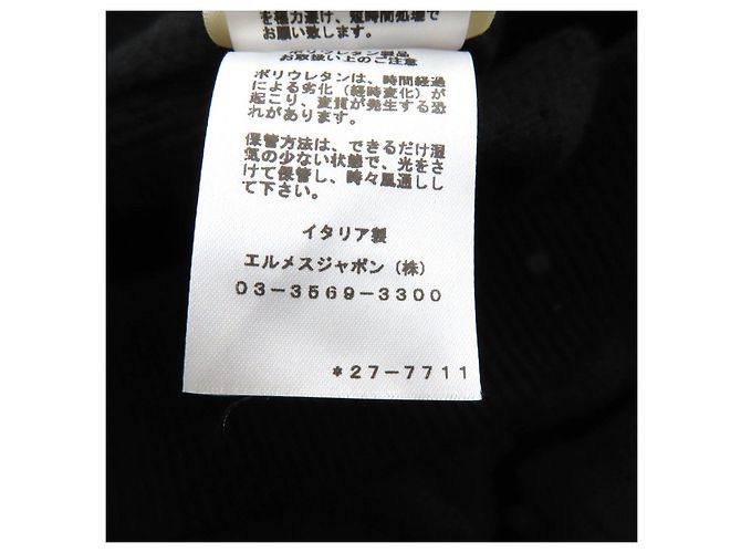 H-Muster Wollstrickhose von Hermès 34 Schwarz - Ansicht 11