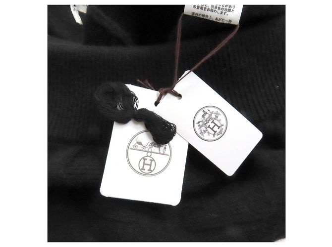 H-Muster Wollstrickhose von Hermès 34 Schwarz - Ansicht 12