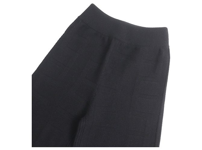 H-Muster Wollstrickhose von Hermès 34 Schwarz - Ansicht 3