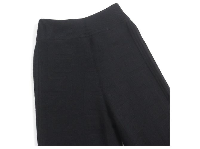 H-Muster Wollstrickhose von Hermès 34 Schwarz - Ansicht 4