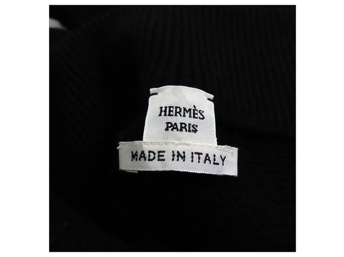 H-Muster Wollstrickhose von Hermès 34 Schwarz - Ansicht 7