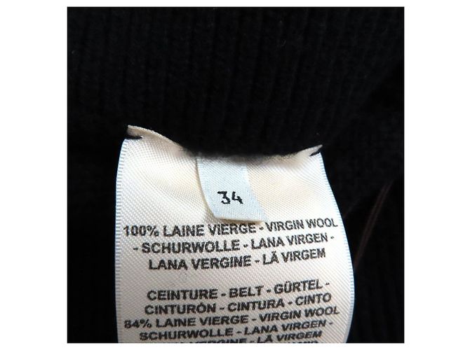 H-Muster Wollstrickhose von Hermès 34 Schwarz - Ansicht 8