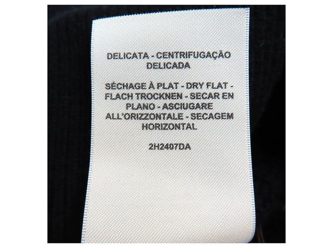 H-Muster Wollstrickhose von Hermès 34 Schwarz - Ansicht 9