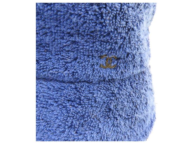 Chanel Pile Coco Mark Bucket Hat Blau - Ansicht 2