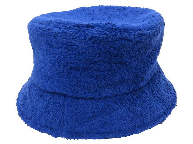 Chanel Pile Coco Mark Bucket Hat Blau - Ansicht 3
