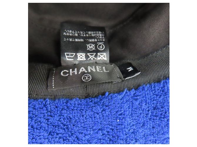 Chanel Pile Coco Mark Bucket Hat Blau - Ansicht 5