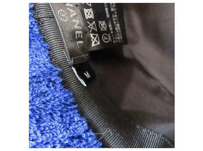 Chanel Pile Coco Mark Bucket Hat Blau - Ansicht 6
