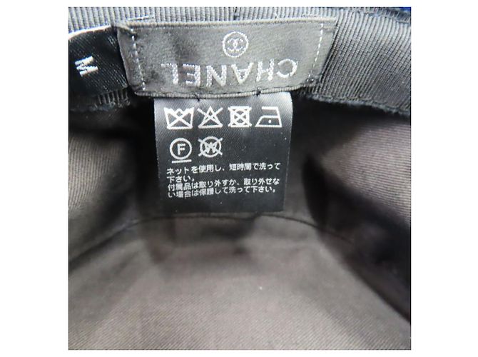 Chanel Pile Coco Mark Bucket Hat Blau - Ansicht 7