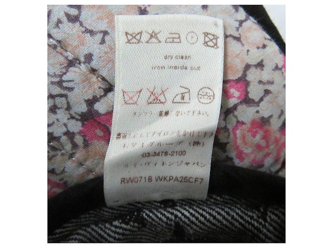 Louis Vuitton Monogram Patchwork Baumwoll-Polyurethan-Jeans Blau - Ansicht 11