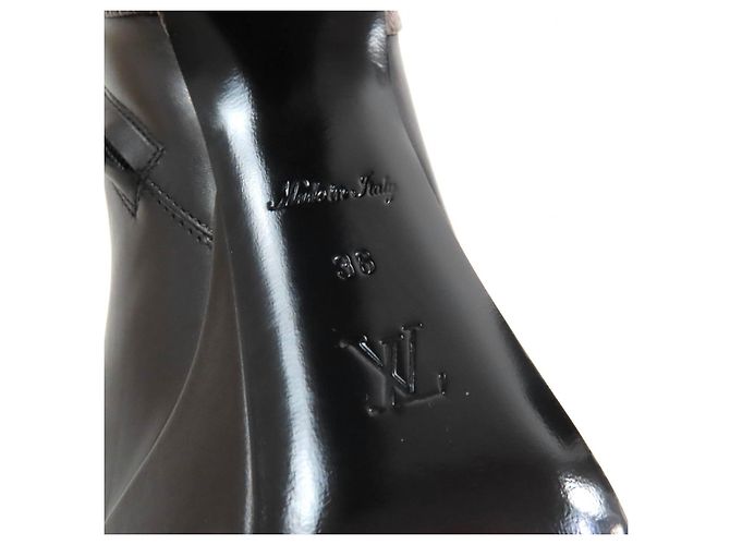 Botines de cuero Monogram Afterglow de Louis Vuitton Castaño Negro - vista 12