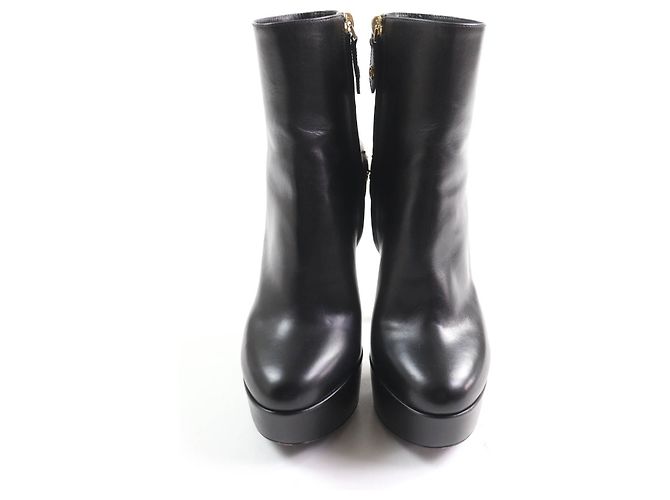 Botines de cuero Monogram Afterglow de Louis Vuitton Castaño Negro - vista 3