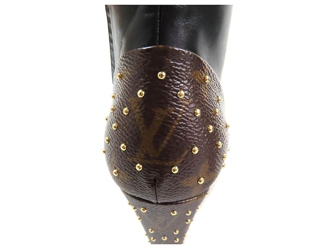 Botines de cuero Monogram Afterglow de Louis Vuitton Castaño Negro - vista 9