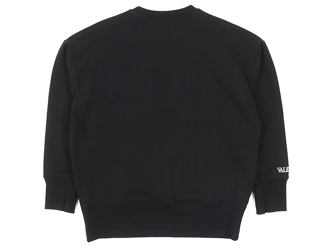 Moleton de algodão bordado com logo Valentino e contas Preto - vista 2