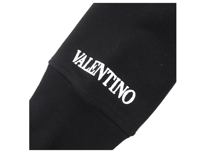 Moleton de algodão bordado com logo Valentino e contas Preto - vista 5