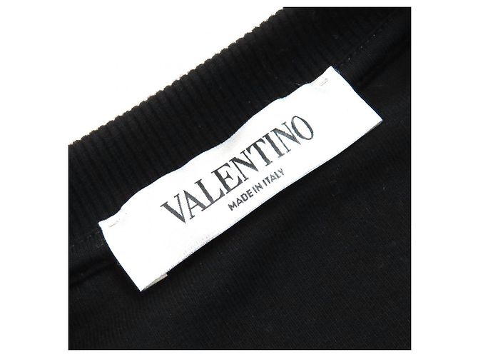 Moleton de algodão bordado com logo Valentino e contas Preto - vista 6
