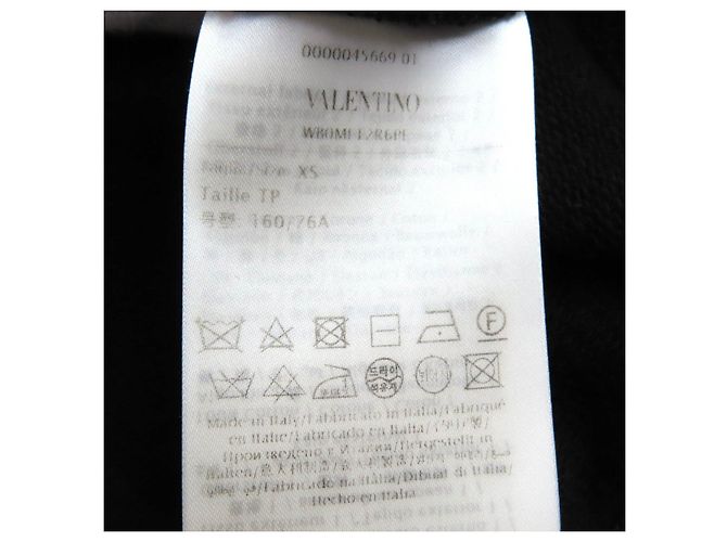 Moleton de algodão bordado com logo Valentino e contas Preto - vista 7