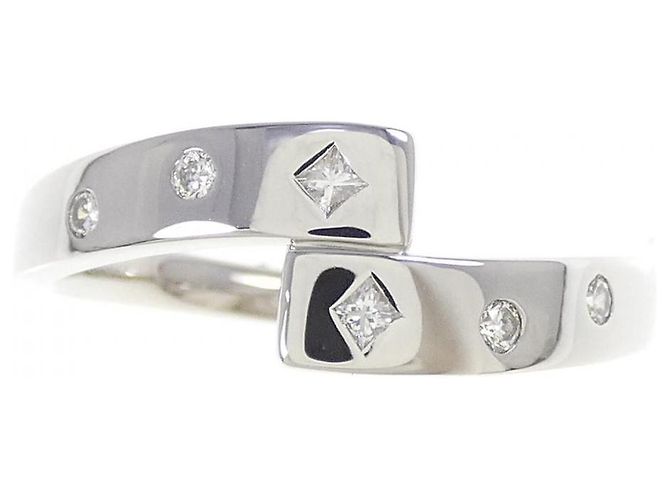 Autre Marque GSTV Platin-Diamantring Silber - Ansicht 2