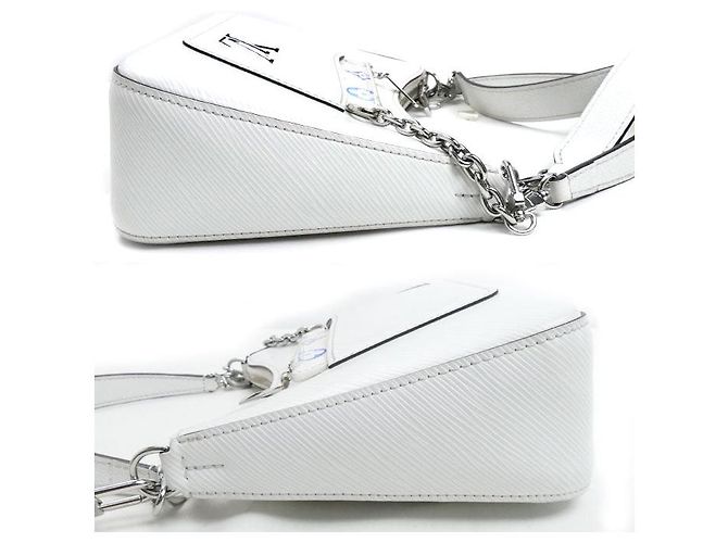 Borsa a spalla 2 in 1 Marelle Epi di Louis Vuitton Bianco - vista 3