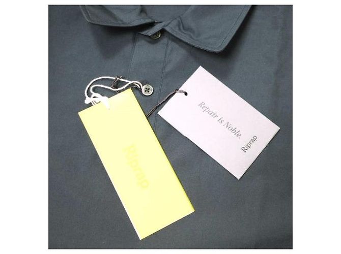 Autre Marque Camisa de algodón con forma de polo Riprap Azul - vista 3