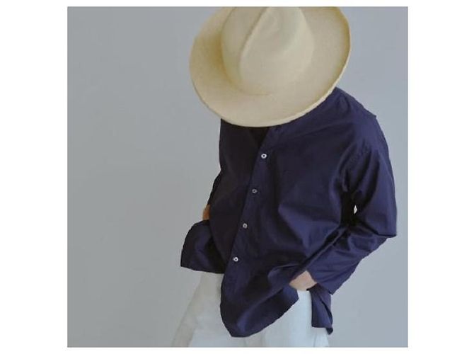 Autre Marque Camicia GIZA POPLIN Riprap B.P.D Blu Blu navy - vista 3