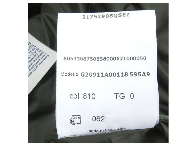 Chaqueta de plumas de nylon Moncler Reynaud Verde - vista 13