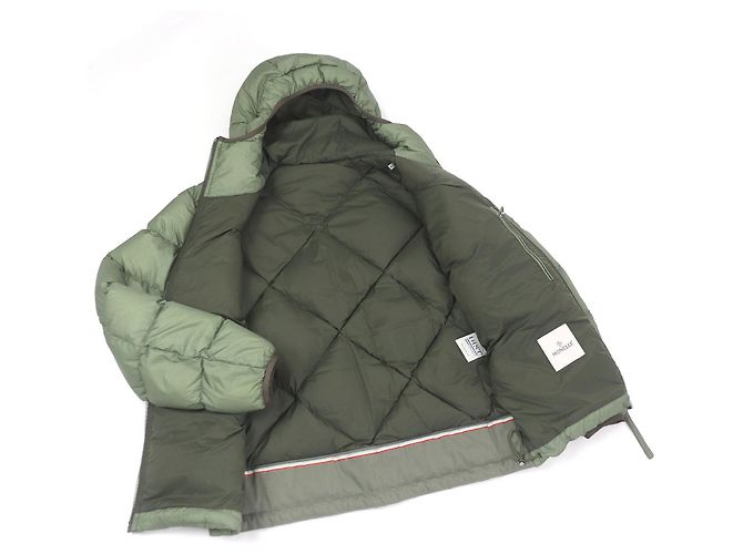 Chaqueta de plumas de nylon Moncler Reynaud Verde - vista 3