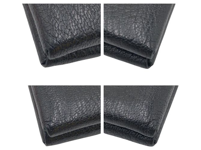 Monedero Calvi Duo de cabra Hermès Negro - vista 3