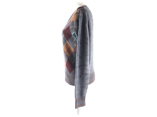 Jersey de cachemira con patrón argyle y bordado de abeja Christian Dior Multicolor - vista 2