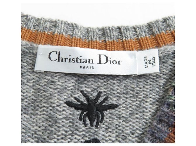 Jersey de cachemira con patrón argyle y bordado de abeja Christian Dior Multicolor - vista 6