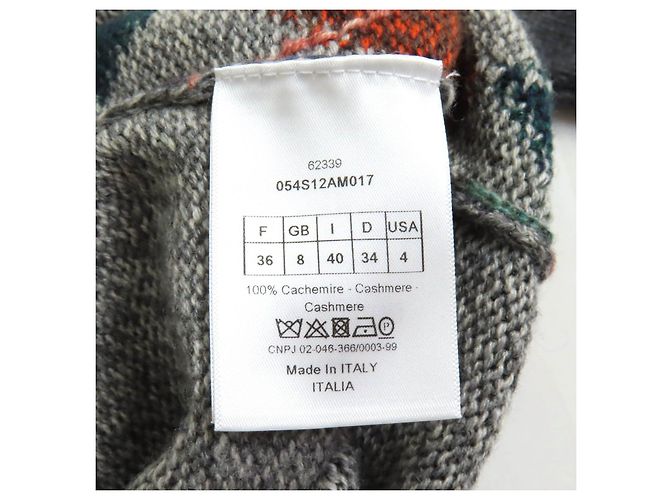 Jersey de cachemira con patrón argyle y bordado de abeja Christian Dior Multicolor - vista 8
