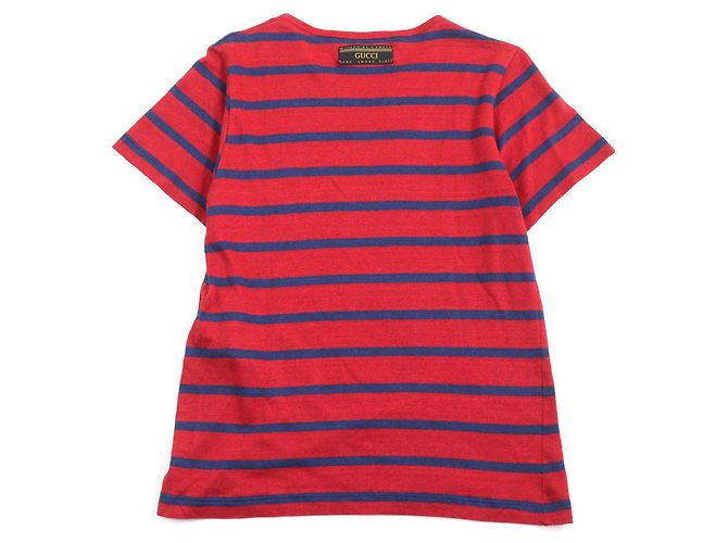Camiseta de cuello redondo de lino y algodón Gucci×Disney 598971 Roja - vista 3