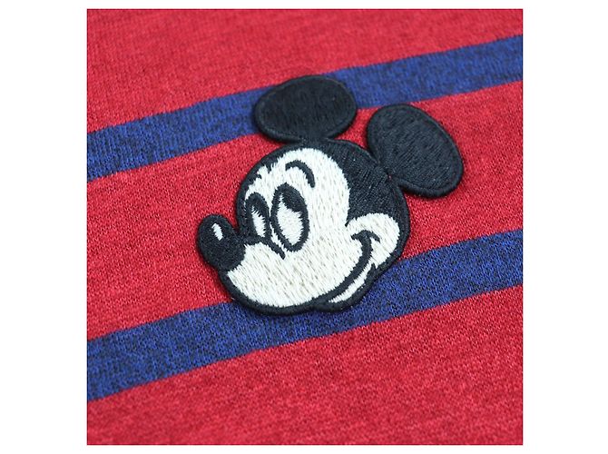 Camiseta de cuello redondo de lino y algodón Gucci×Disney 598971 Roja - vista 4