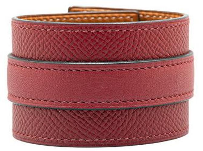 Bracciale Drag Veau Epsom Hermès Rosso - vista 3