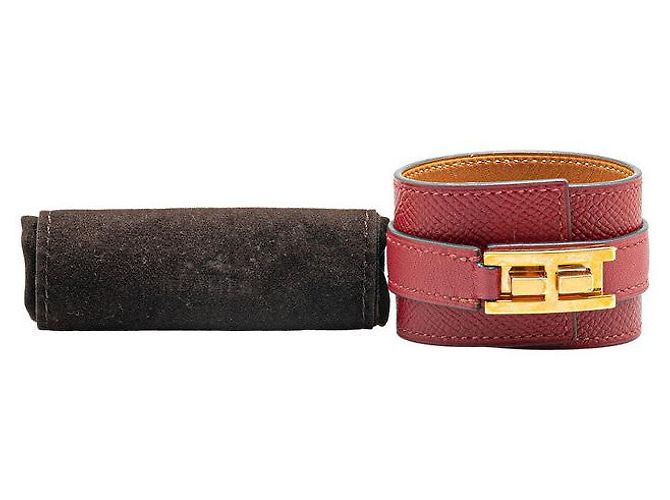 Bracciale Drag Veau Epsom Hermès Rosso - vista 8