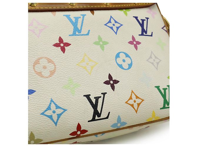 Louis Vuitton Sologne Monogram Multicolor Schultertasche Weiß - Ansicht 8
