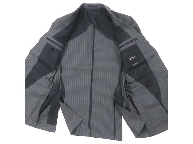 Chaqueta de lana Super 100S Black Label de Burberry Castaño Gris - vista 4