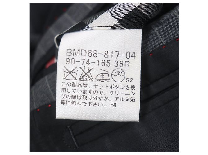 Chaqueta de lana Super 100S Black Label de Burberry Castaño Gris - vista 7