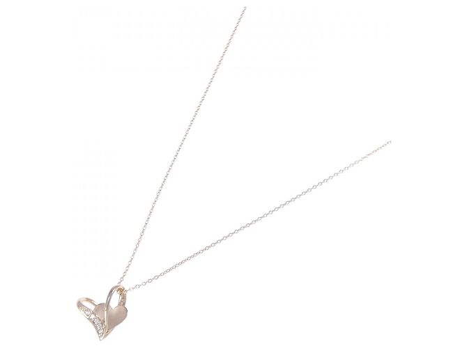 Autre Marque Collana in oro rosa K10 e diamanti - vista 2