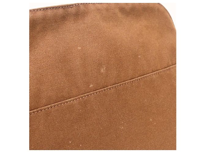 Pochette Bolide in Cotone di Hermès Bronzo - vista 10