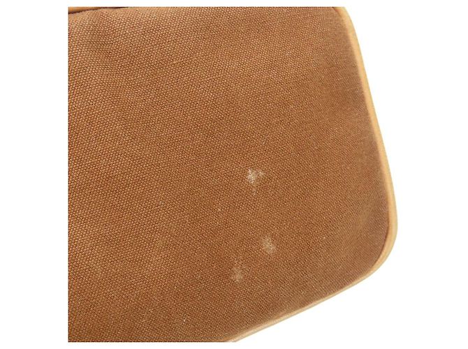 Pochette Bolide in Cotone di Hermès Bronzo - vista 12