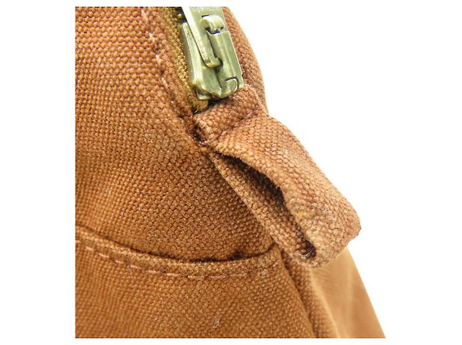 Pochette Bolide in Cotone di Hermès Bronzo - vista 17